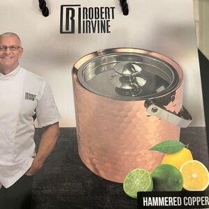 Hammered copper ice bucket